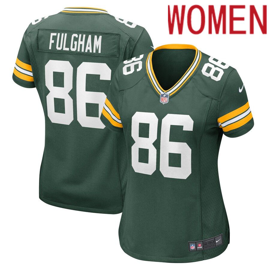 Women Green Bay Packers 86 Travis Fulgham Nike Green Game Player NFL Jersey